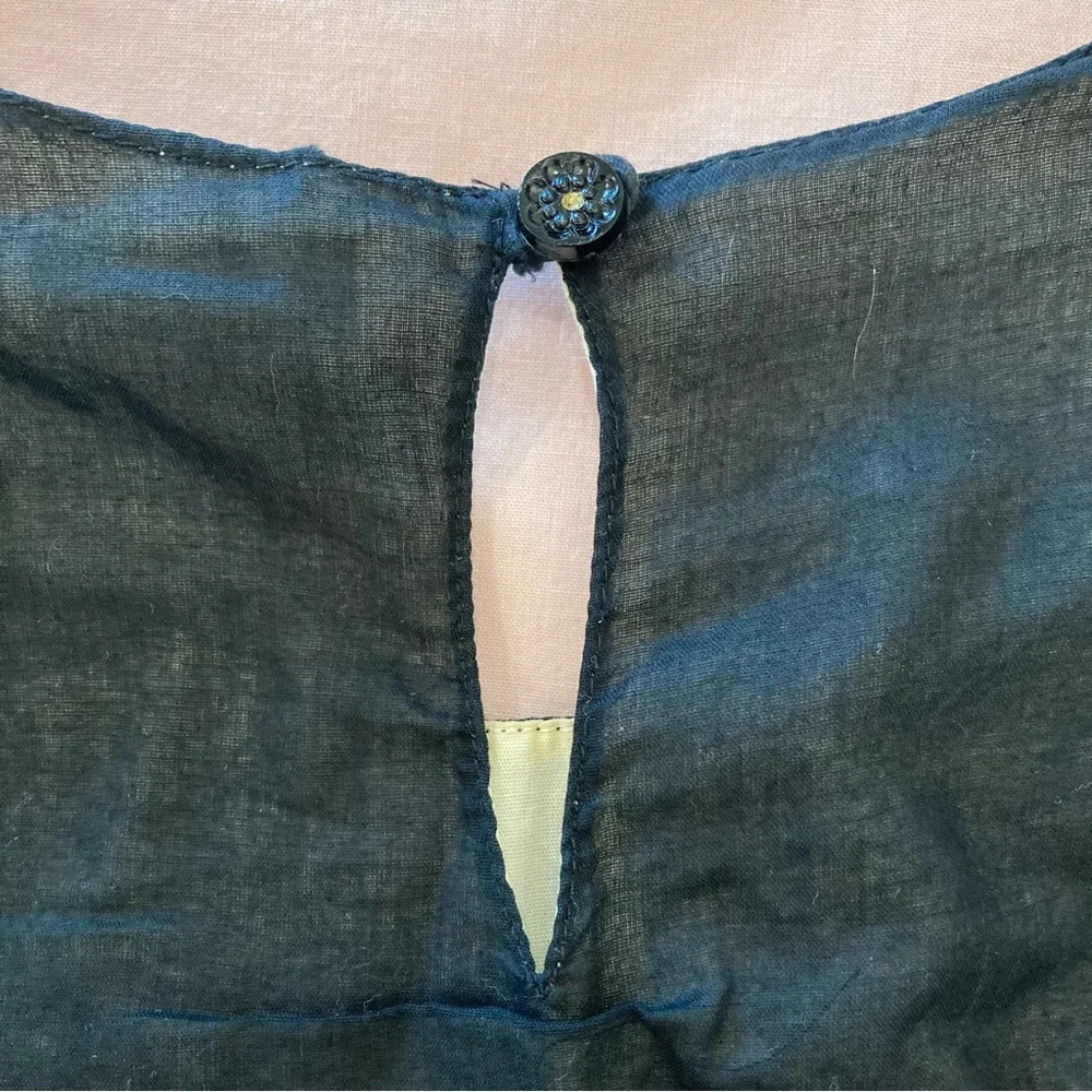 Anthropologie Odille black dress tiered ruffles whimsigoth special occasion - Picture 7 of 15